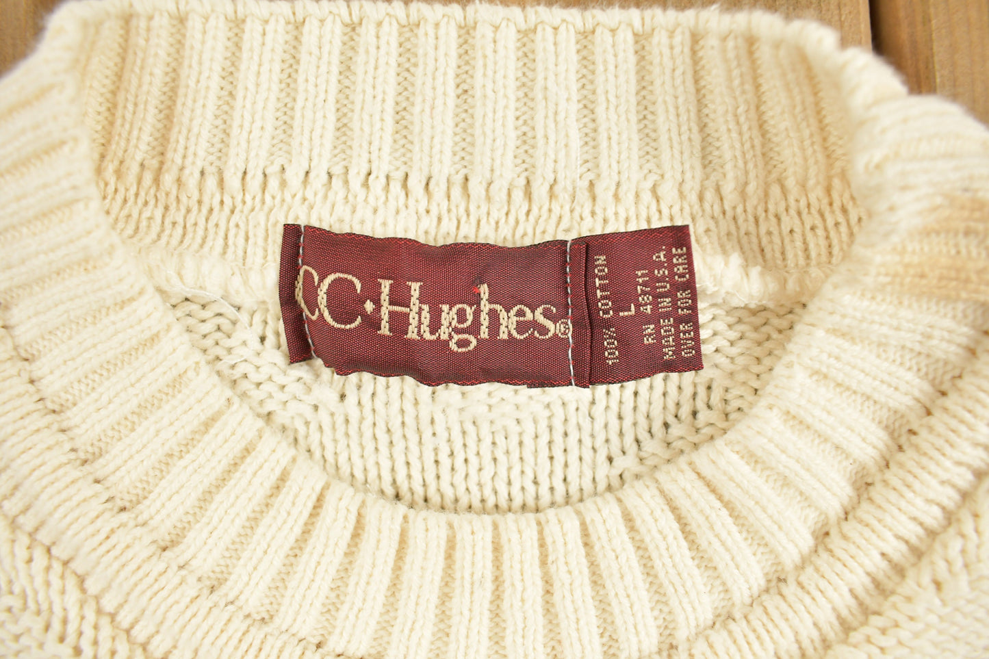 Vintage 1990s CC.Hughes 3D Knit Sweater / Vintage Sweatshirt / Abstract Patterns /  Streetwear /Basic / Essentials