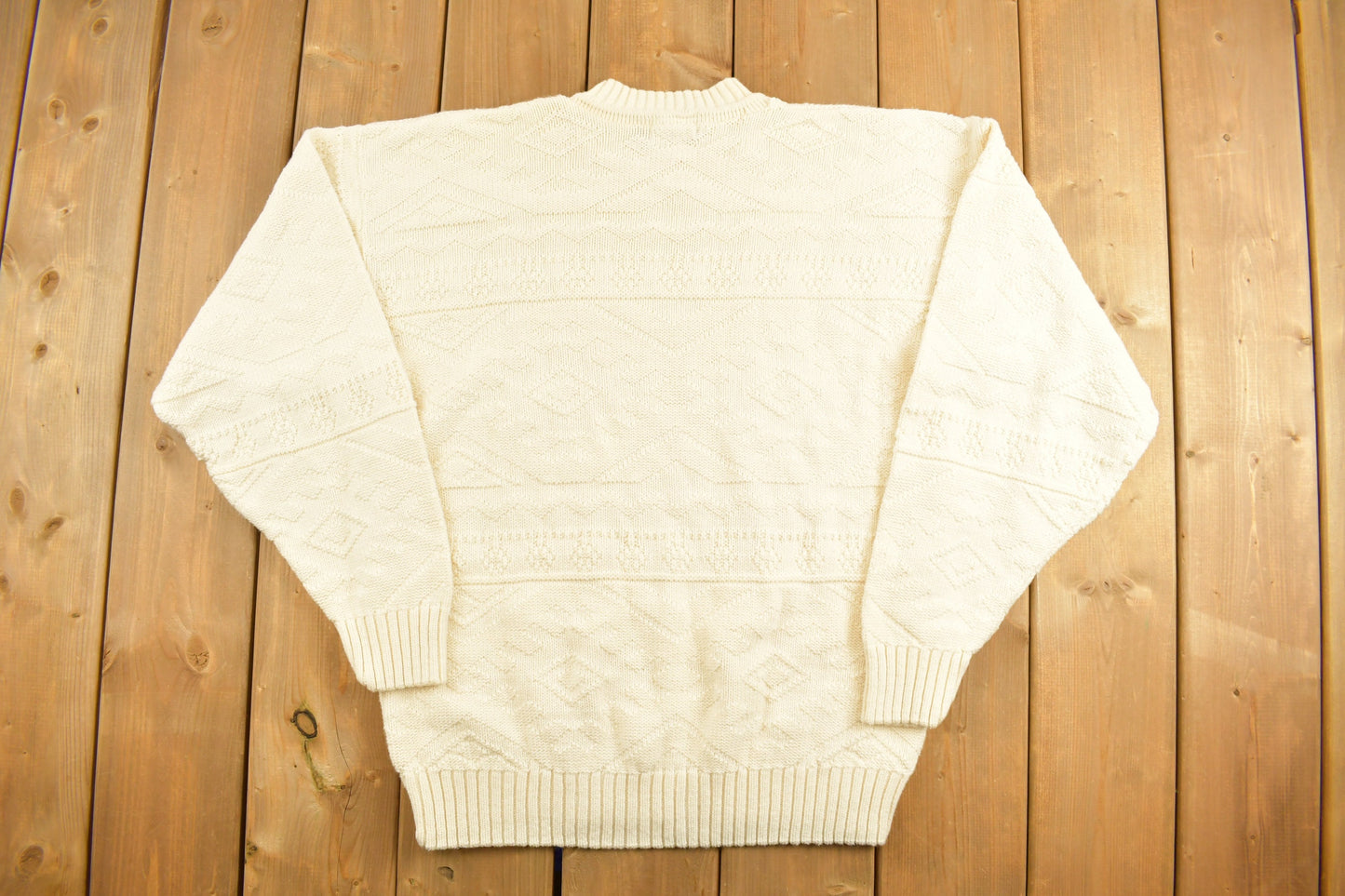 Vintage 1990s CC.Hughes 3D Knit Sweater / Vintage Sweatshirt / Abstract Patterns /  Streetwear /Basic / Essentials