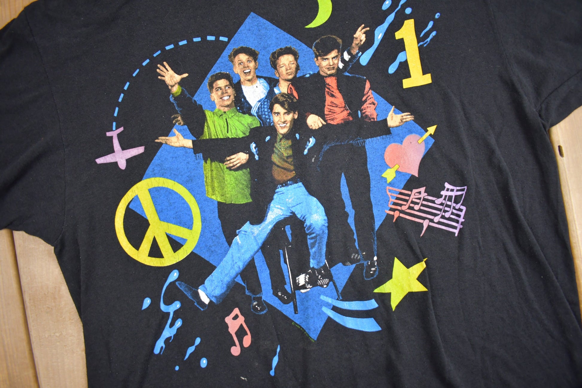 Vintage 1990 New Kids On The Block Graphic T Shirt