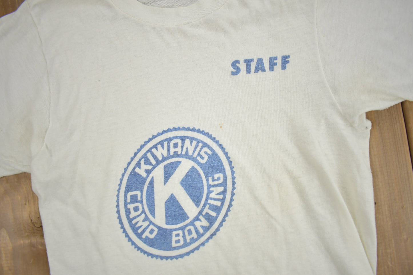 Vintage 1980s Kiwanis Camp Banting Staff T Shirt / Vintage T Shirt / Vintage Camp Tee / Single Stitch / Made In Canada