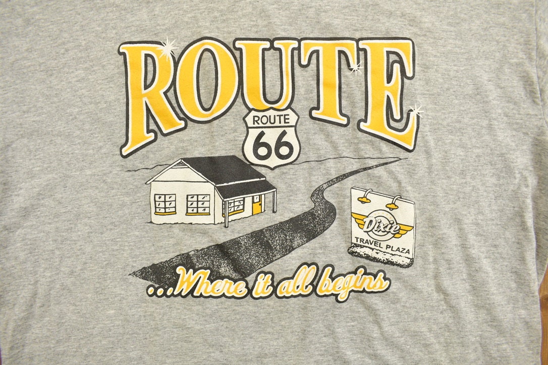 Vintage 1990s Route 66 Tourist Souvenir T Shirt / Streetwear / Made In USA / Vacation Tee / Travel T Shirt / Americana / American Vintage