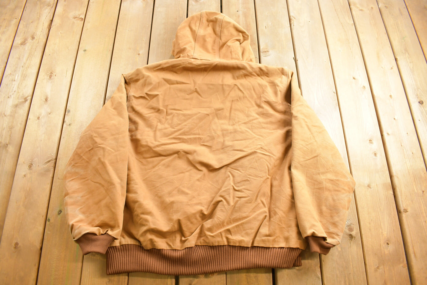 Vintage 1990s Carhartt Active Jac Jacket / Workwear / Streetwear / Light Brown / Distressed Carhartt / Vintage Work Jacket / Made In USA /