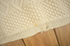 Vintage 1970s 3D Cable Knit Wool Cardigan Sweater