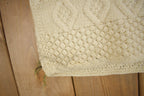 Vintage 1970s 3D Cable Knit Wool Cardigan Sweater