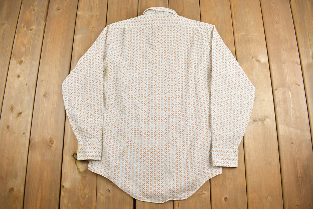 Vintage 1970s Jonathan Hill Design Button Up Shirt