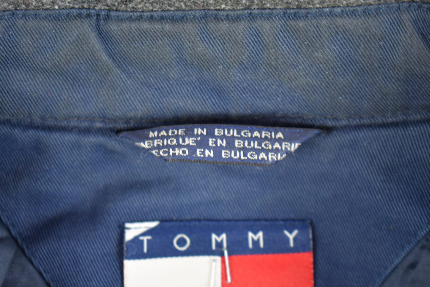 Vintage 1990s Tommy Hilfiger Embroidered Fleece Jacket / Tommy Hilfiger / Athletic Spring Summer Sportswear / Streetwear / Canvas Jacket