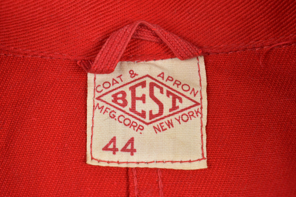 Vintage 1950s Coat & Apron Best MFG Corp New York Work Jacket