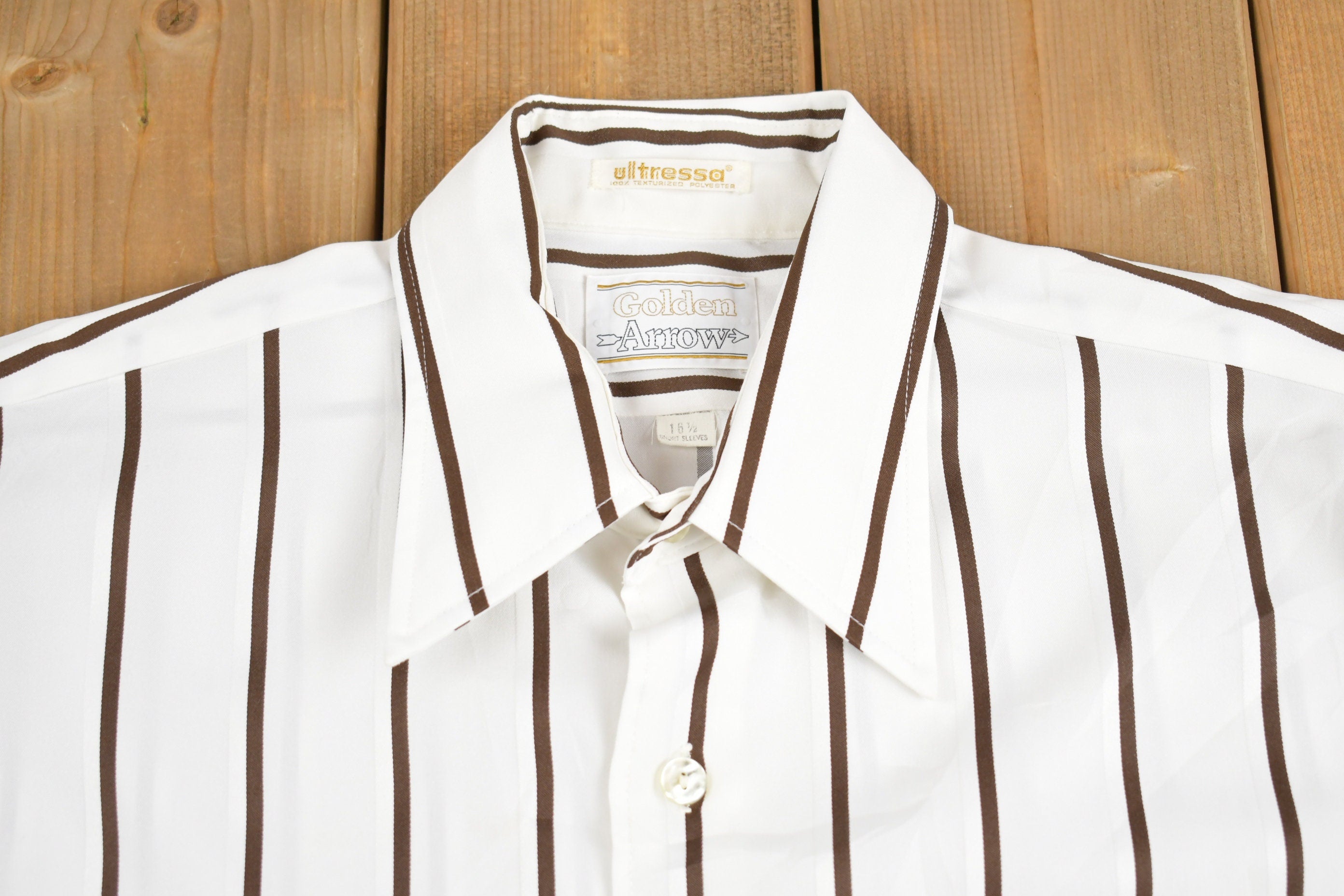 Vintage 1970s Golden Arrow Short Sleeve Button Up Shirt