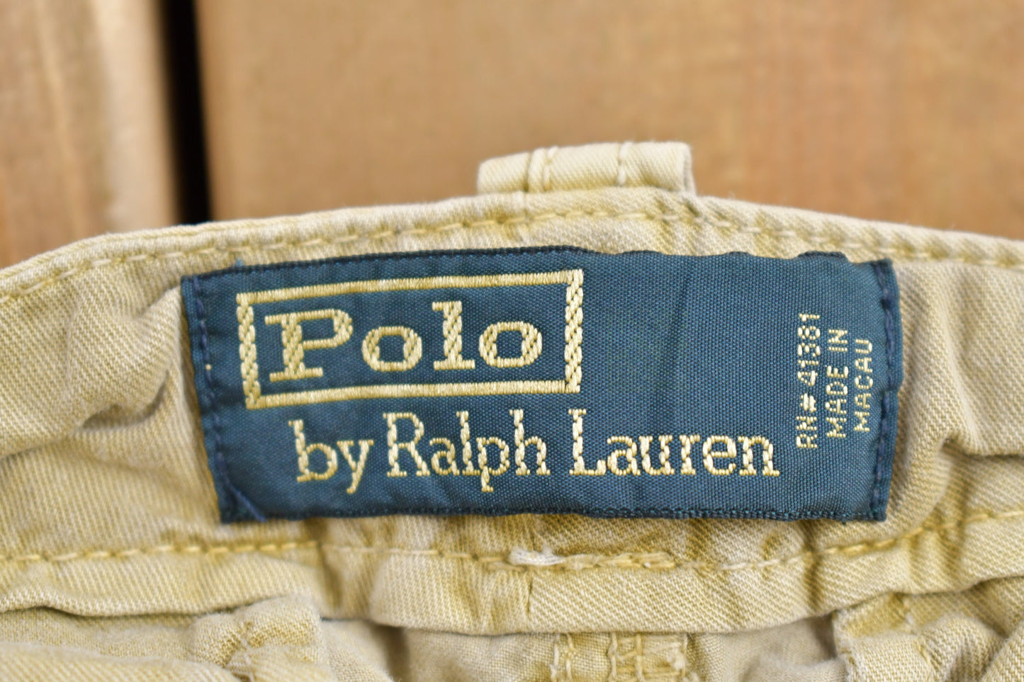 Vintage 1990's Polo Cargo Pants Size 35 x 32 / Vintage Polo By Ralph Lauren / Vintage Cargos / Streetwear Fashion / Beige Cargo Pants