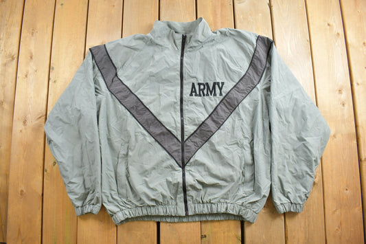 Vintage 1990s Army Windbreaker Jacket / Uniform / Army Windbreaker / Athletic Summer Sportswear / Streetwear / Athleisure / Fitness Uniform