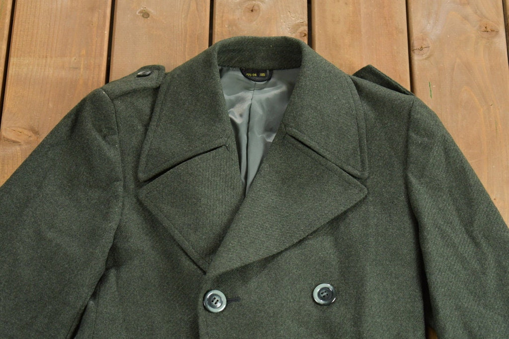 Vintage 1950s Wool Trench Coat