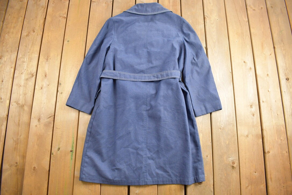 Vintage 1960s Peir 4 Denim Trench Coat