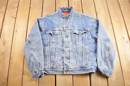 Vintage 1990s Levi's 501 Quilted Jean Jacket / Vintage Denim / Streetwear / Fall Outerwear / Fall Jacket / Levi's denim