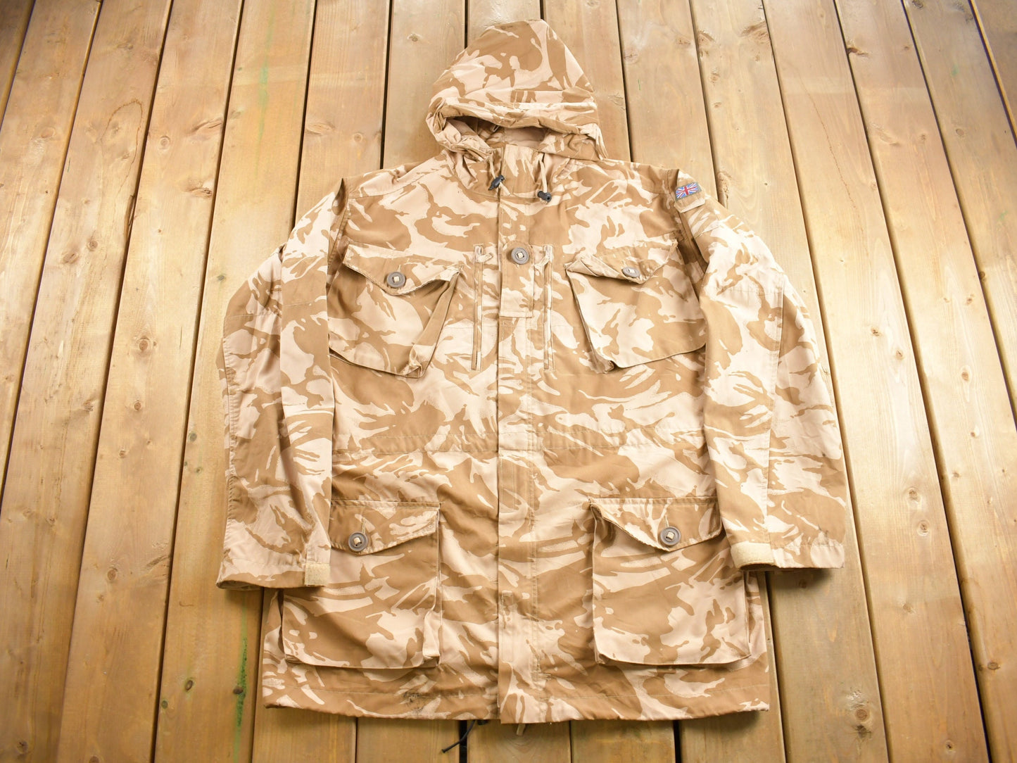 Vintage 1999 British Military Desert Camo Smock / Windproof / Military Jacket / Vintage Army / Streetwear / Army Jacket