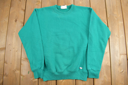 Vintage 1990s Lee Blank Basic Crewneck Sweatshirt / Made in USA / 90s Crewneck / Vintage Basics / Athleisure / Streetwear / Essentials