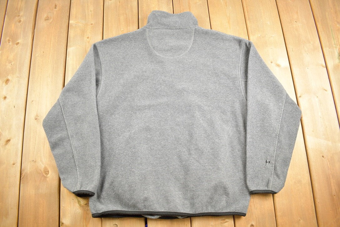 Vintage 1990s Chaps Ralph Lauren Quarter Zip Fleece Sweater / Sportswear / 90s Fleece 1/4 Zip / Streetwear / Athleisure / Hiking