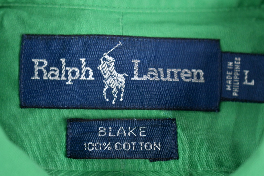 Vintage 1990s Ralph Lauren Short Sleeve Button Up Shirt / Small Pony / 90s Ralph Lauren / 1990s Button Up / Basic Button Up