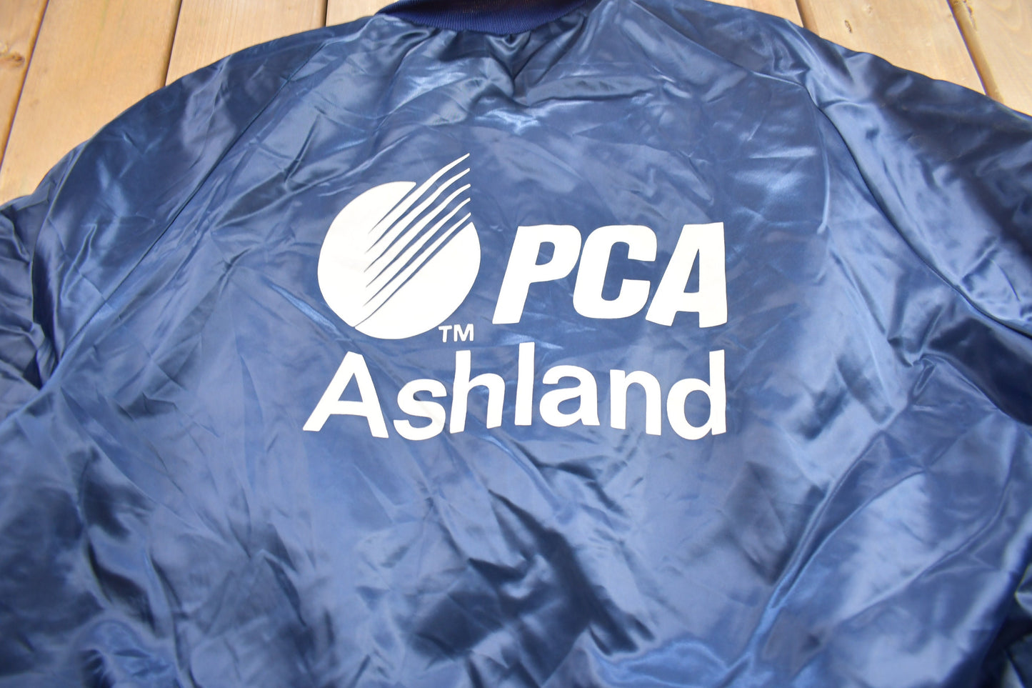 Vintage 1980s PCA Ashland Satin Jacket / Snap Button / Streetwear / Souvenir Jacket / Made In USA / Work Jacket / Aristo Jac