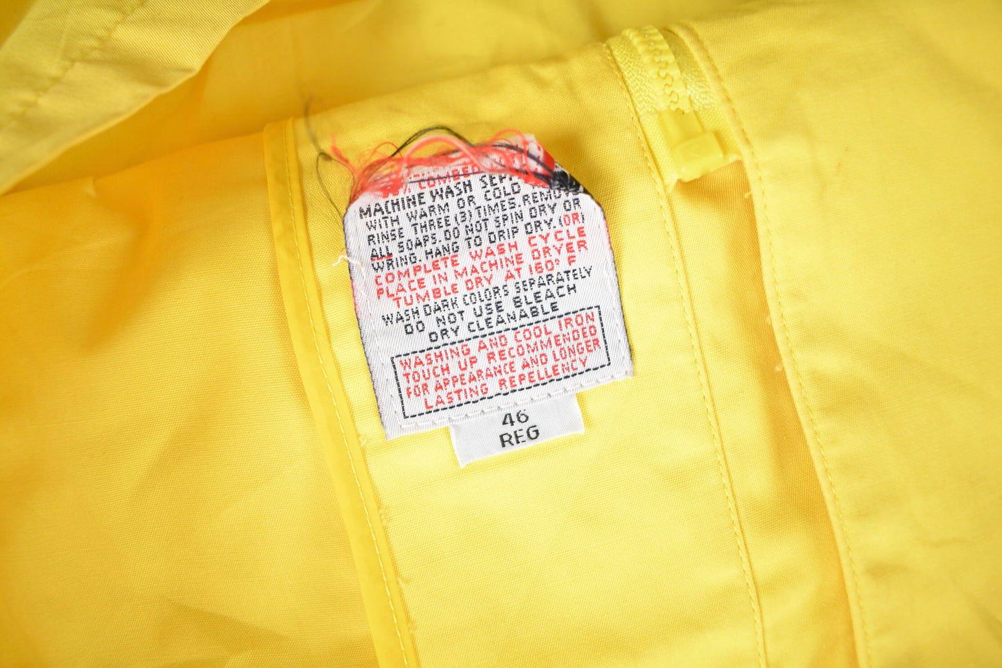 Vintage 1980s Blank Yellow Windbreaker Jacket / Streetwear / Light Jacket / Vintage Windbreaker / Size 46