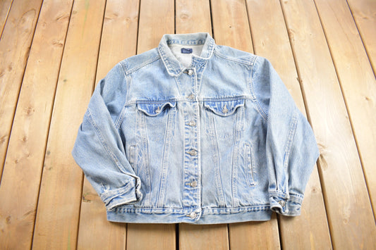 Vintage 1990s The Blues Jean Jacket / Vintage Denim / Streetwear / Fall Jacket / Jean Jacket
