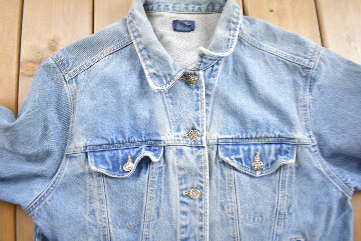 Vintage 1990s The Blues Jean Jacket / Vintage Denim / Streetwear / Fall Jacket / Jean Jacket