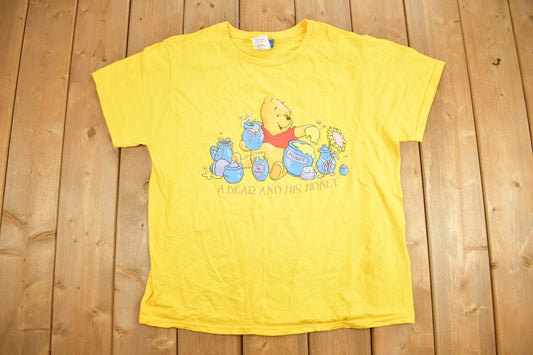 Vintage 1990s Disney Winnie the Pooh Graphic T-Shirt / Cute Winnie The Pooh / Streetwear / Retro Style / 90s Graphic Tee