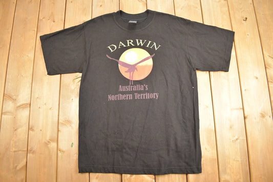 Vintage 1990s Darwin Australia Northern Territory Souvenir T Shirt / Streetwear / Made In Australia / Vacation Tee / Travel T Shirt