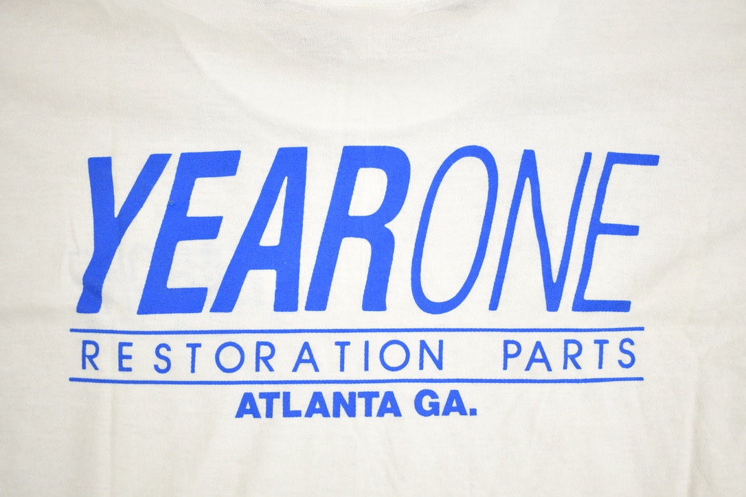 Vintage 1990s Year One Atlanta GA Graphic T-Shirt / Streetwear / Retro Style / Single Stitch / Made In USA / 90s Graphic Tee