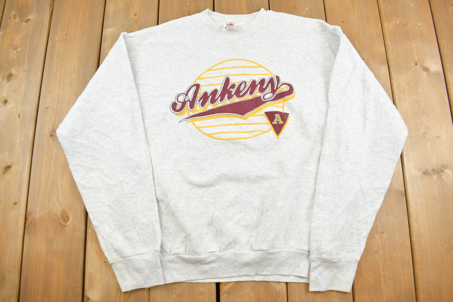 Vintage 1990s Ankeny Iowa Crewneck Sweatshirt / 90s Crewneck / Souvenir Sweater / Travel And Vacation / Fruit Of The Loom / Made In USA /