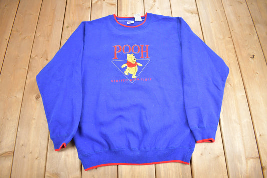 Vintage 1990s Winnie The Pooh Disney Crewneck / Vintage Sweatshirt / Vintage Disney / Embroidered / Vintage Winnie The Pooh