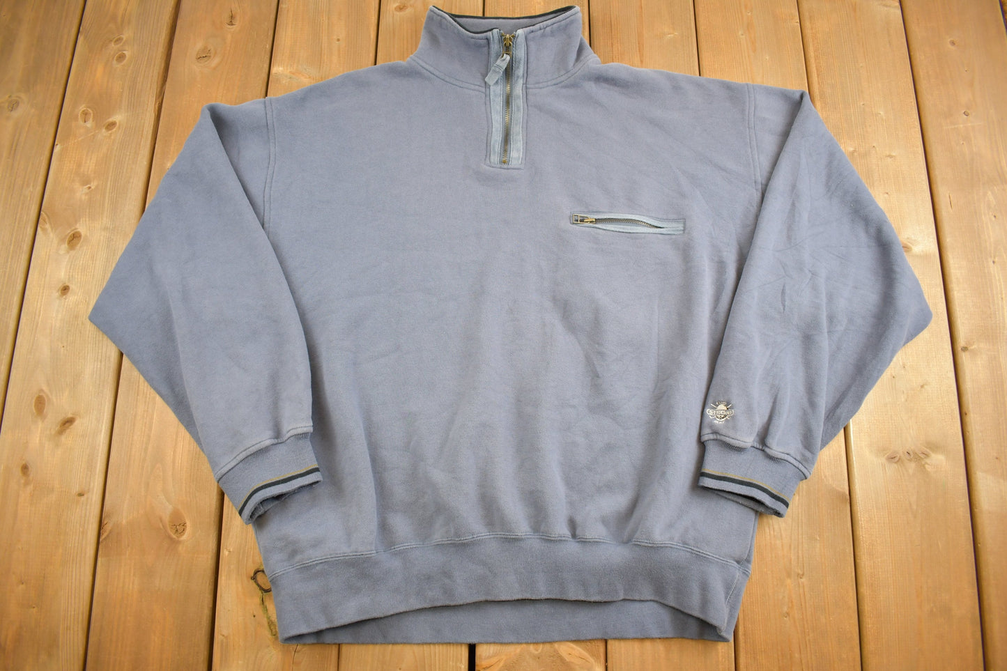 Vintage 1990s Steve Stricker Golf Quarter Zip Sweatshirt / 90s Crewneck / Essential / Streetwear / 90s Golf / Vintage Quarter Zip