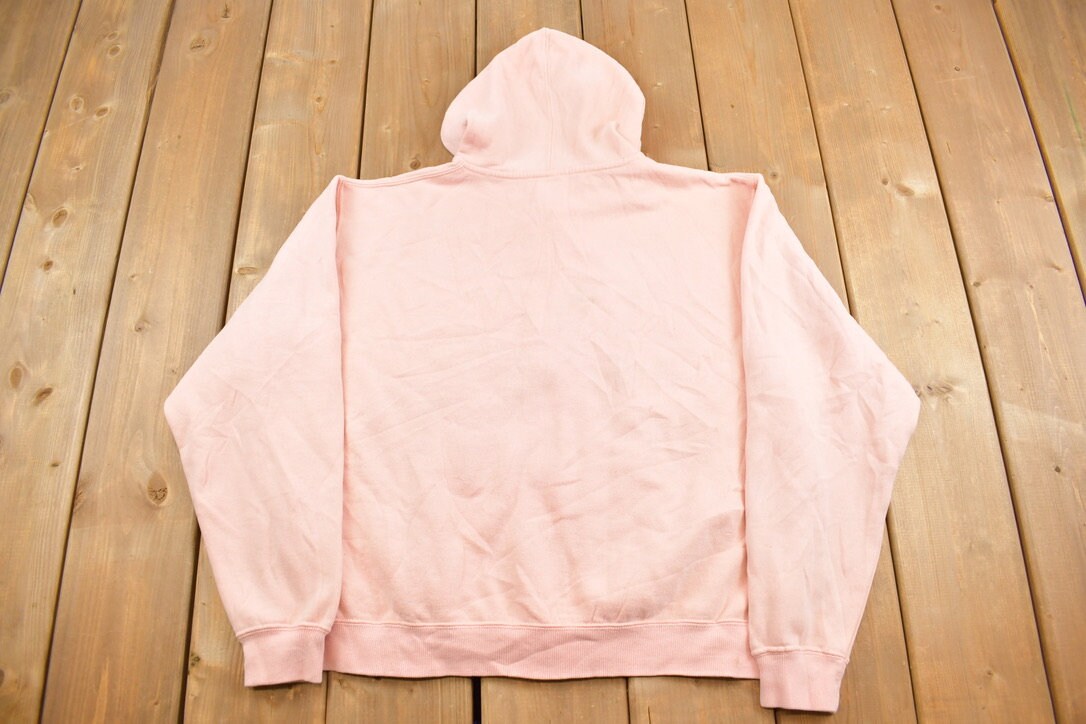 Vintage 1990s Cute Pink Horse Full Zip Hoodie Sweater / 90s Hoodie / Grandma Sweater / Streetwear / Animal Theme / Cute / Horse Theme /