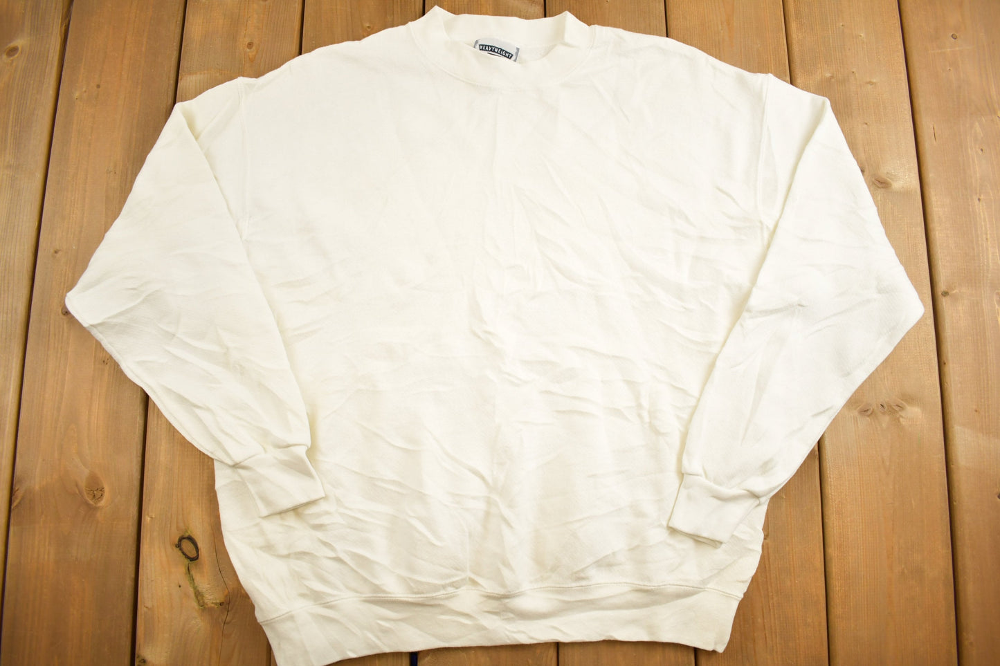 Vintage 1990s Lee Blank White Sweatshirt / 90s Crewneck / Essentials / Streetwear / 90s Blank / Vintage Lee / 90s Lee