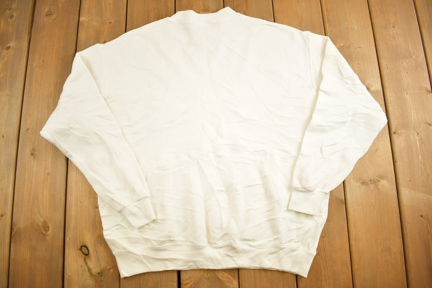 Vintage 1990s Lee Blank White Sweatshirt / 90s Crewneck / Essentials / Streetwear / 90s Blank / Vintage Lee / 90s Lee