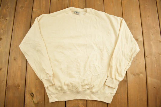 Vintage 1990s Blank Lee Heavyweight Crewneck Sweatshirt / 90s Crewneck / Vintage Lee / Streetwear / 90s Blank / Vintage