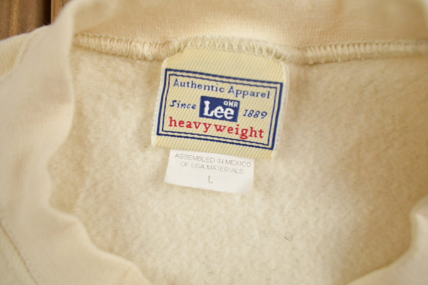 Vintage 1990s Blank Lee Heavyweight Crewneck Sweatshirt / 90s Crewneck / Vintage Lee / Streetwear / 90s Blank / Vintage