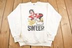 Vintage 1990s 'Sweep' Curling Theme Graphic Print Crewneck Sweatshirt