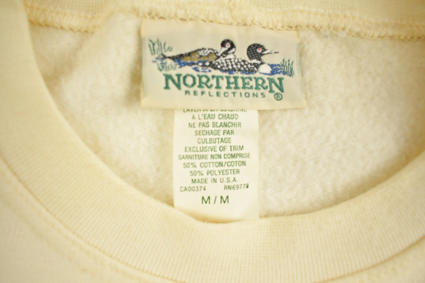 Vintage 1990s Northern Reflections Sweatshirt / Souvenir / Vintage Sweatshirt / Farm Graphic / Wilderness Sweatshirt / Made In USA