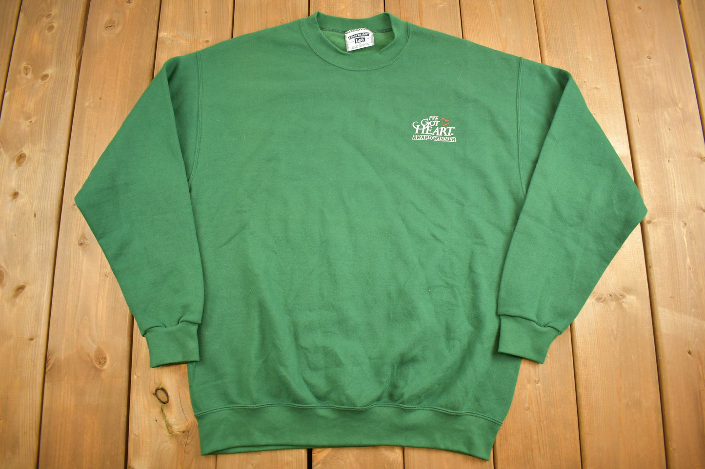 Vintage 1990s I've Got Heart Award Winner Sweatshirt / 90s Crewneck / Souvenir Sweater / Streetwear / Lee Heavyweight / Vintage Lee