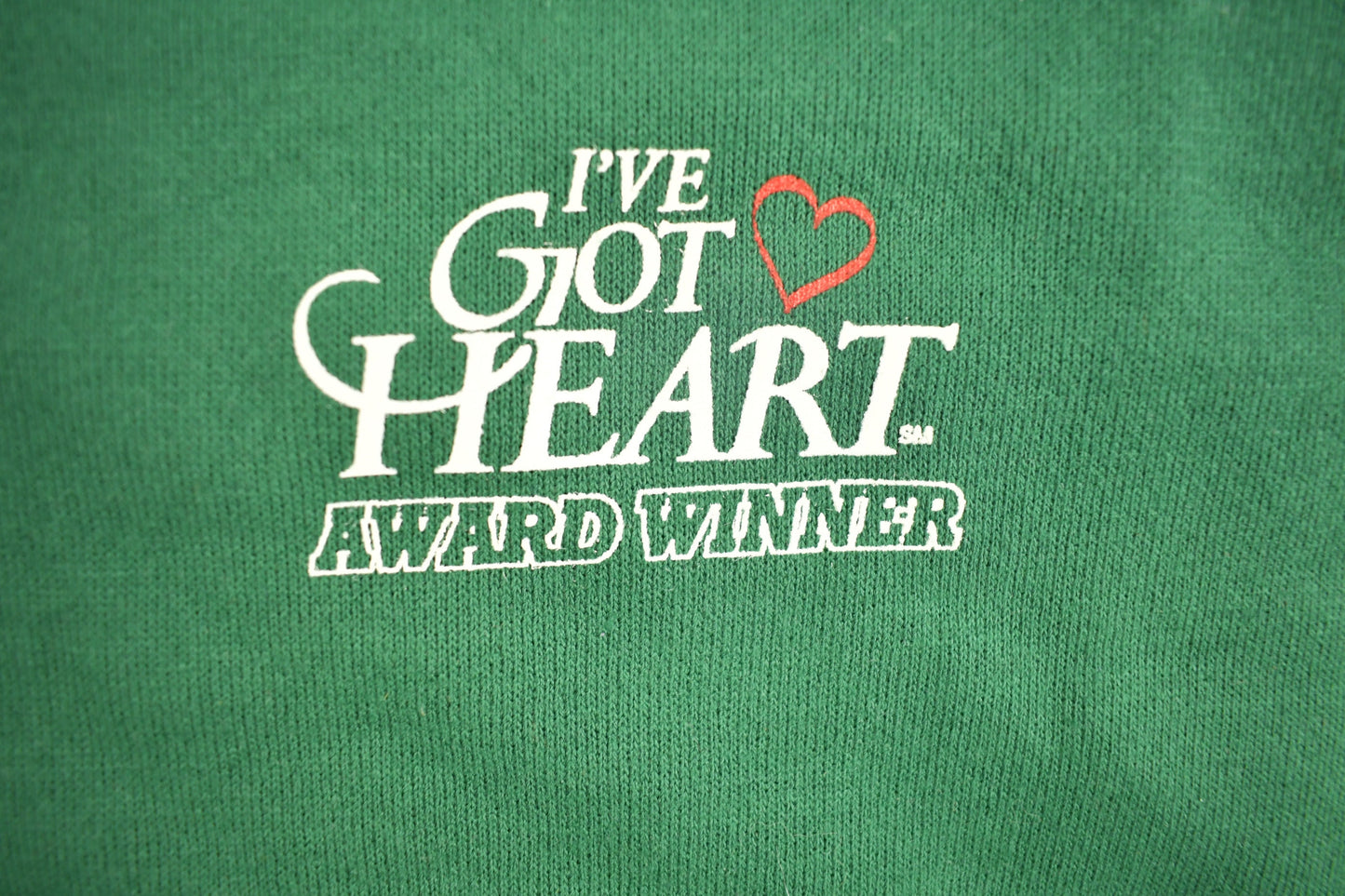 Vintage 1990s I've Got Heart Award Winner Sweatshirt / 90s Crewneck / Souvenir Sweater / Streetwear / Lee Heavyweight / Vintage Lee