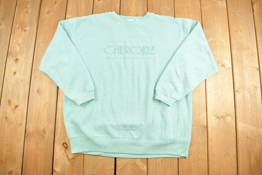 Vintage 1990s Cherokee Blue Embroidered Crewneck