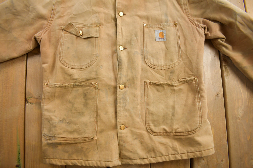 Vintage 1980s Carhartt Blanket Lined Chore Coat