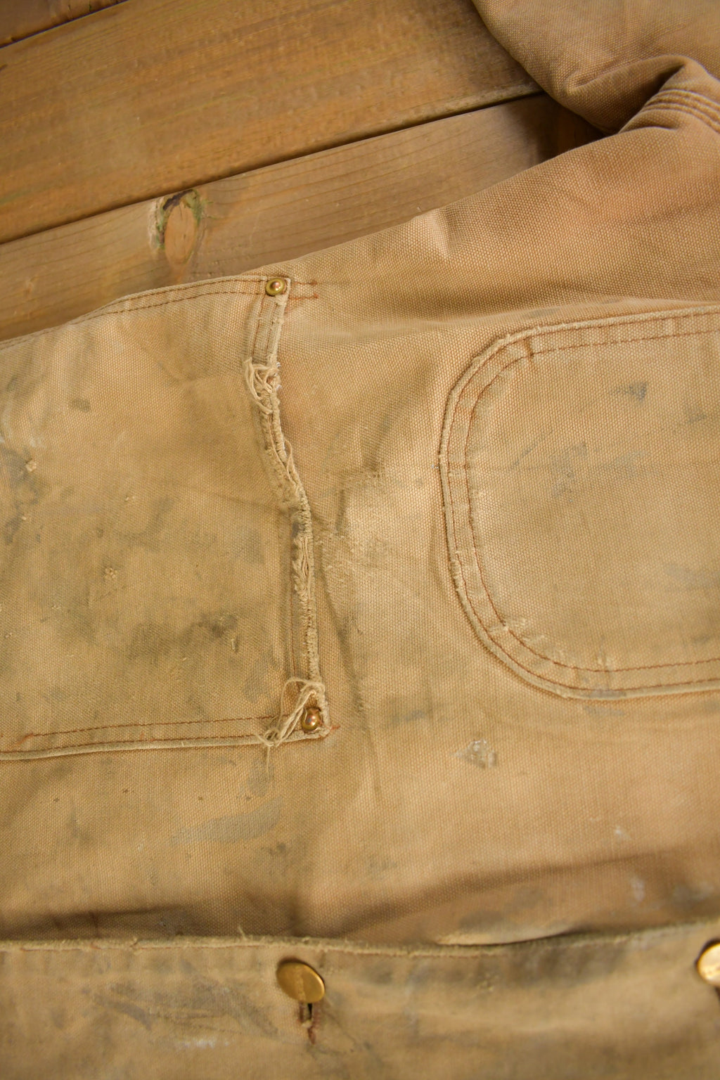 Vintage 1980s Carhartt Blanket Lined Chore Coat