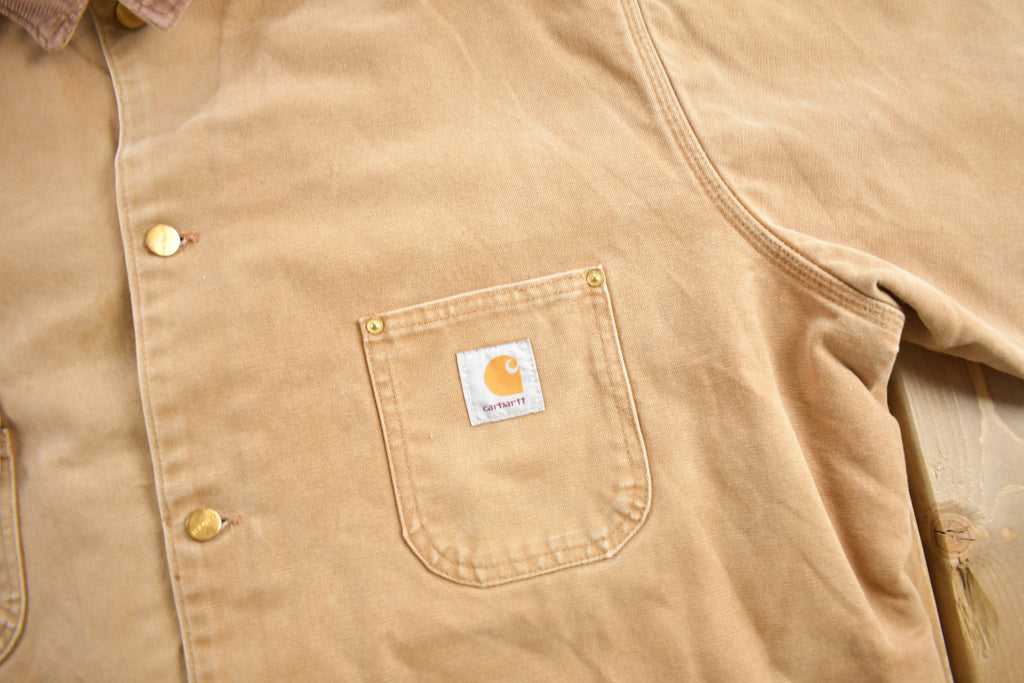 Vintage 1980s Carhartt Blanket Lined Chore Coat