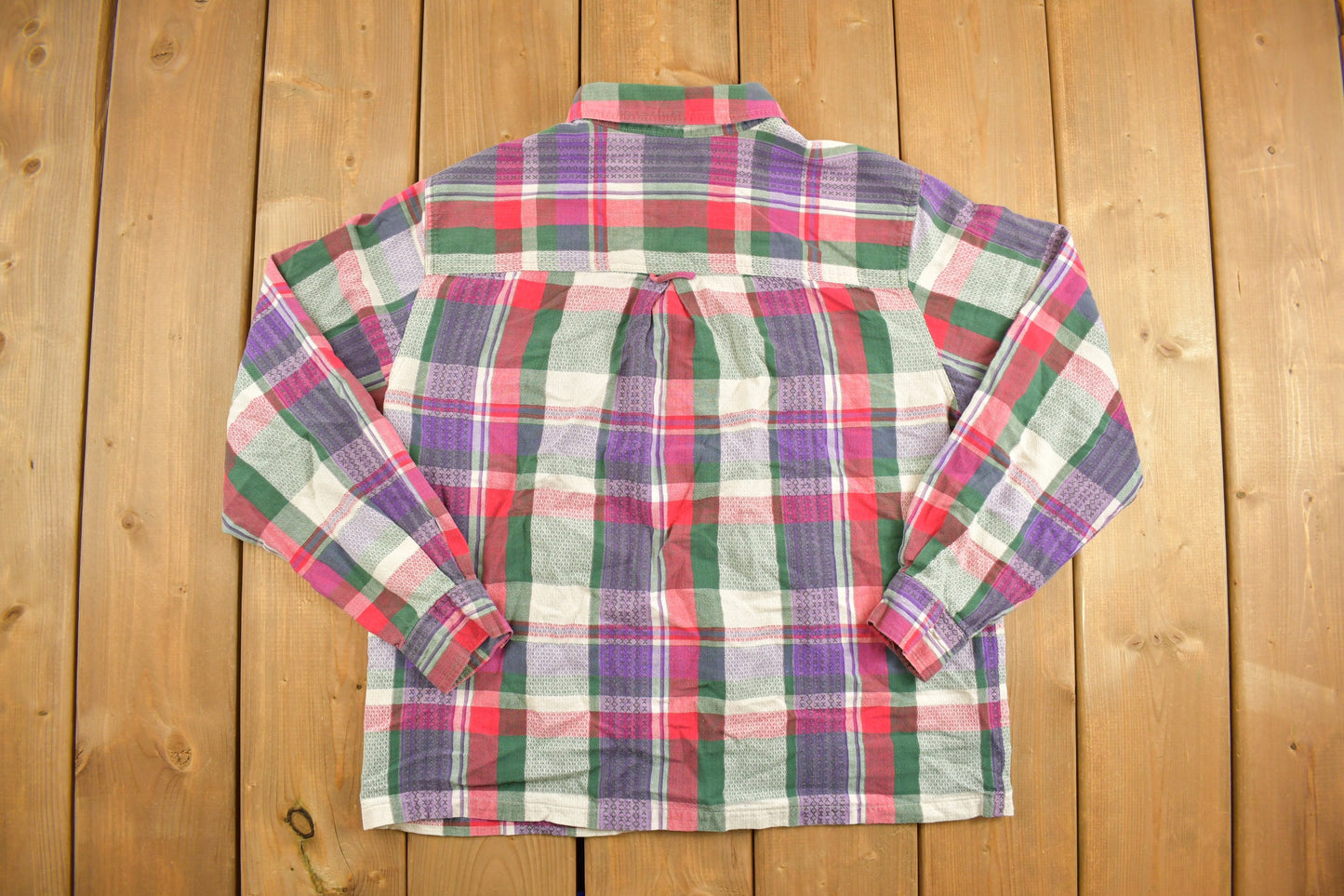 Vintage 1990s Cabin Creek Plaid Button Up Flannel