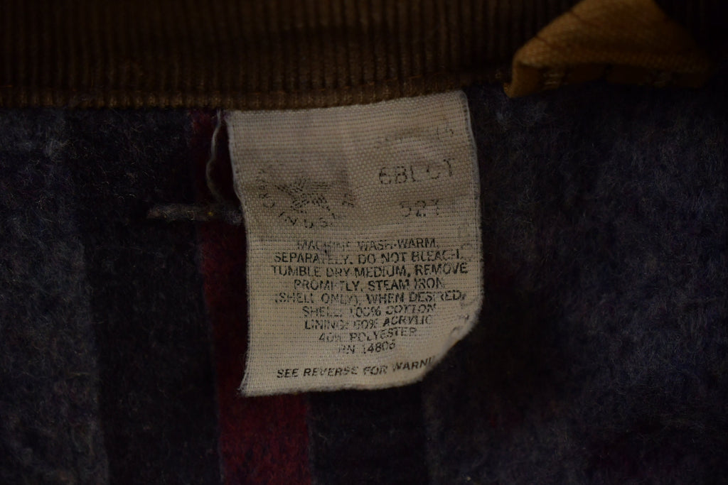 Vintage 1980s Carhartt Blanket Lined Chore Coat