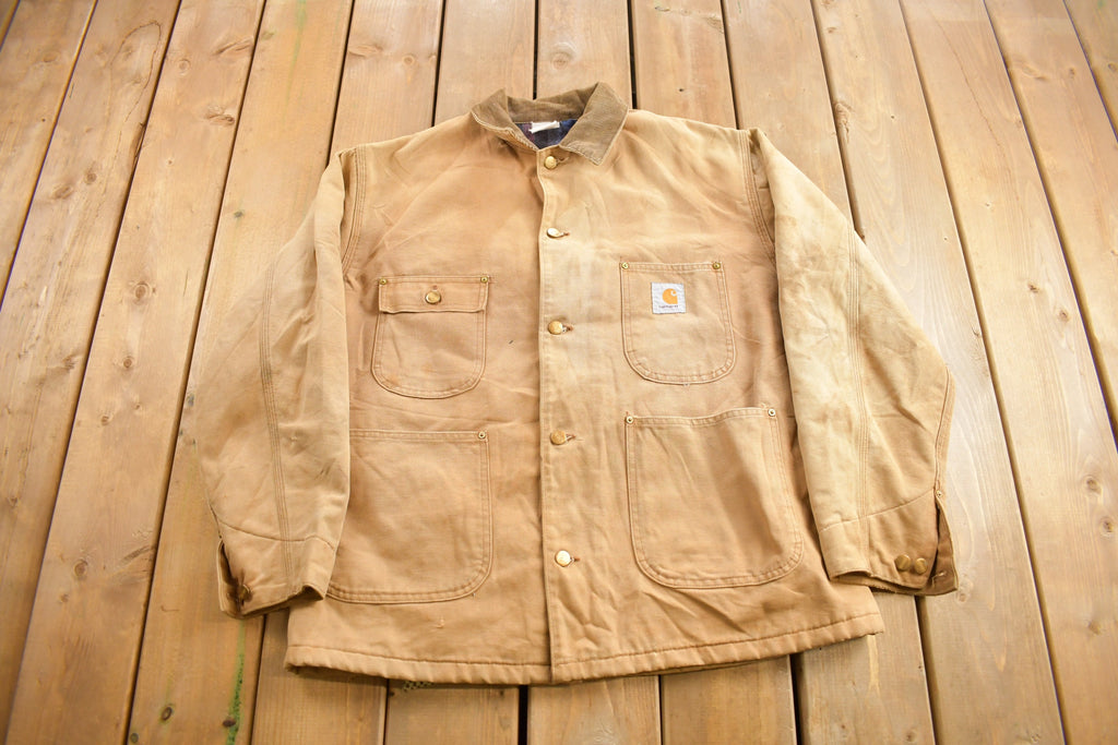 Vintage 1980s Carhartt Blanket Lined Chore Coat