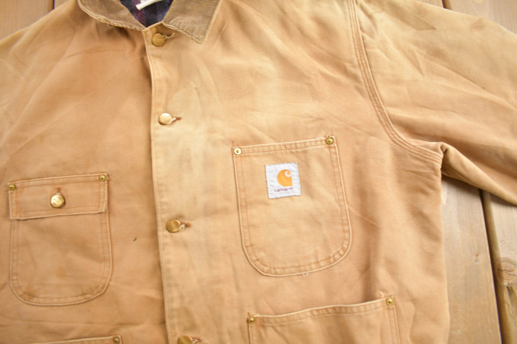 Vintage 1980s Carhartt Blanket Lined Chore Coat