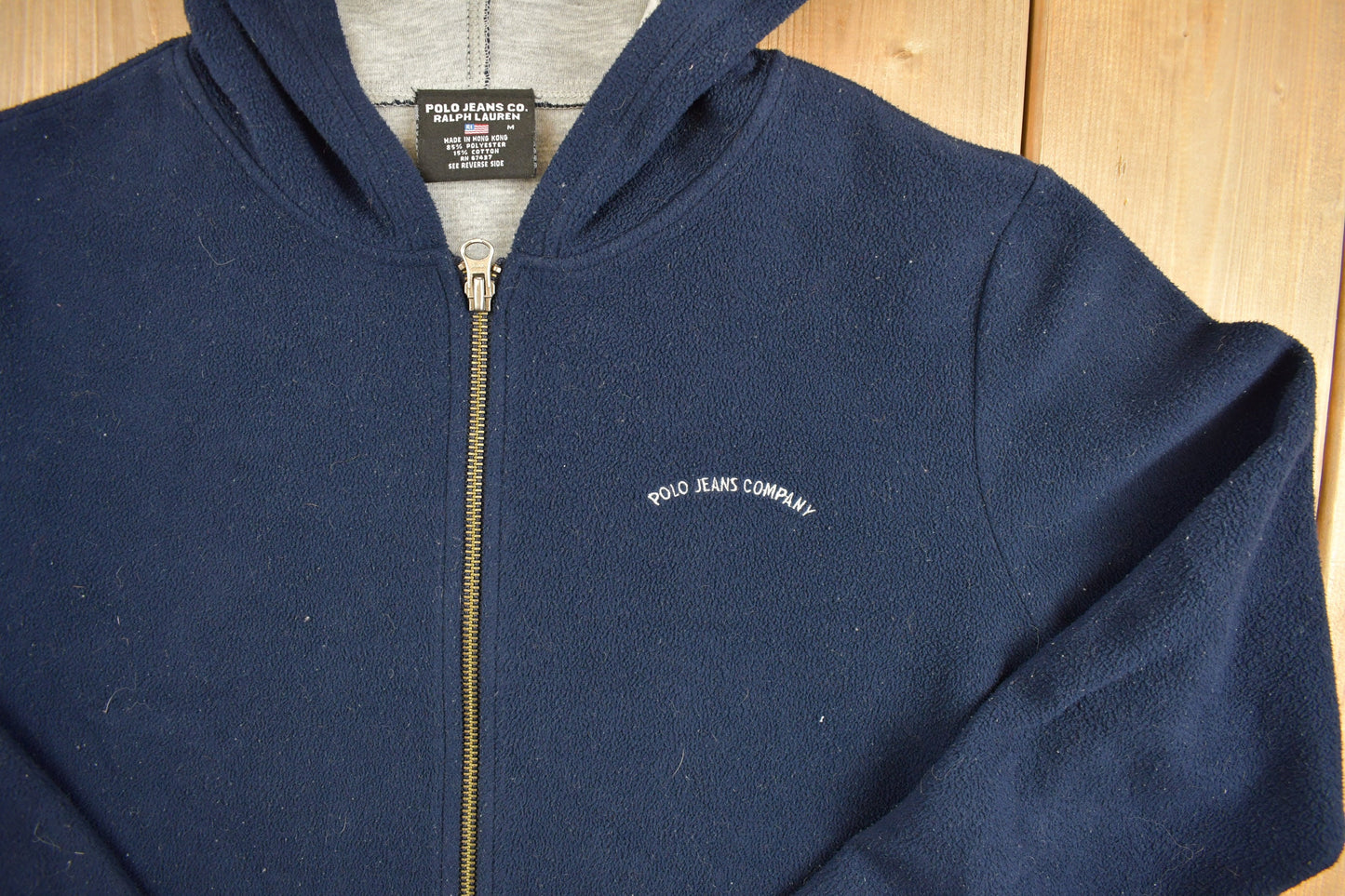 Vintage 1990s Polo Jeans Ralph Lauren Embroidered Hoodie