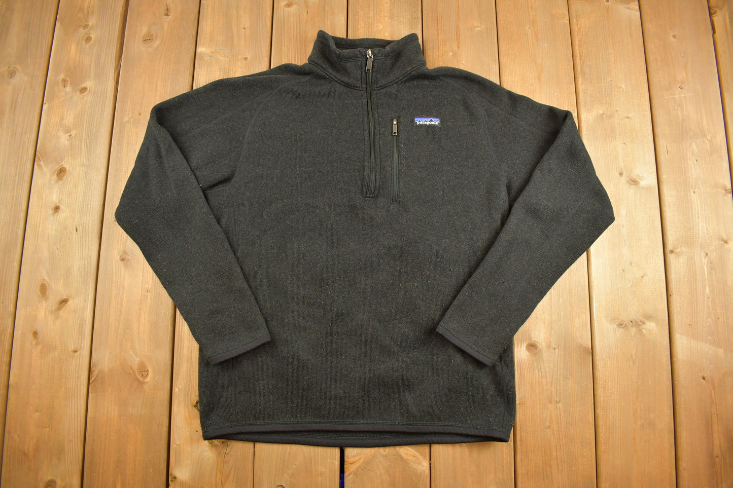 Vintage 1990s Patagonia Blank Quarter Zip Sweatshirt